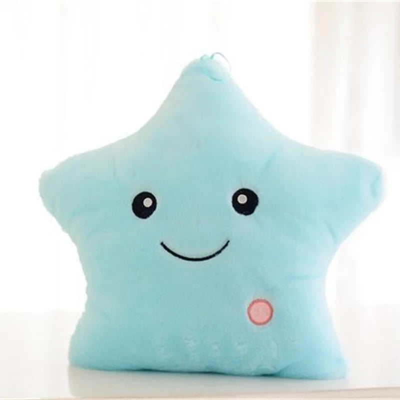 Glowing Colorful Stars Cushion Led Light Toys Gift For Kids Children Girls