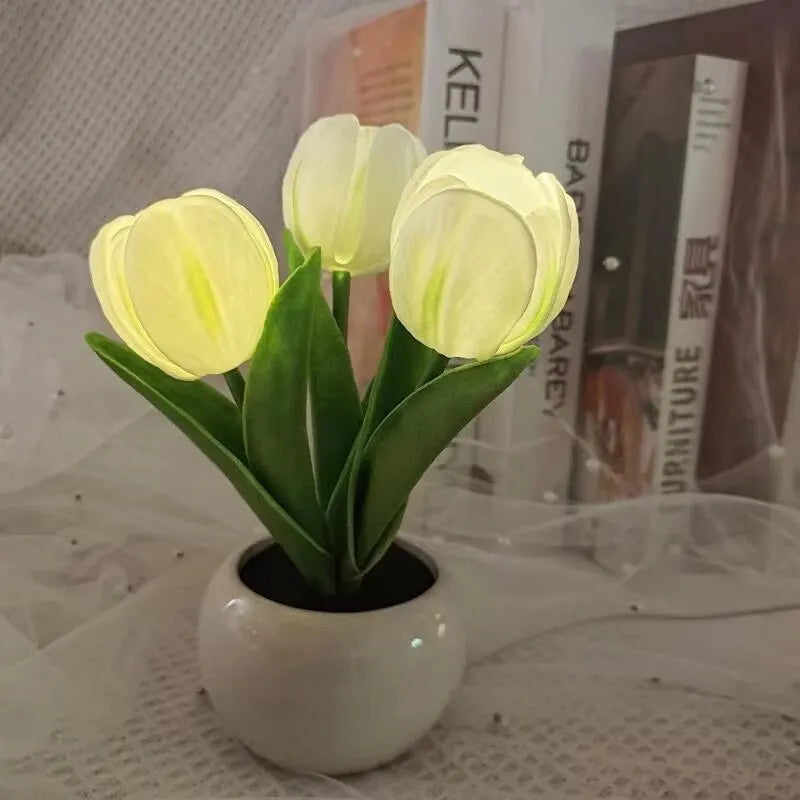 Tulip Table Lamp LED Birthday Gift Home Decoration