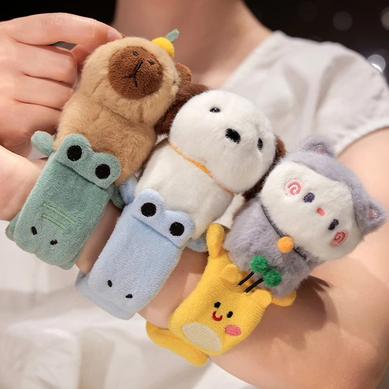 Lovely Animal Slap Snap Wrap Wristband Bracelet Toys Gift