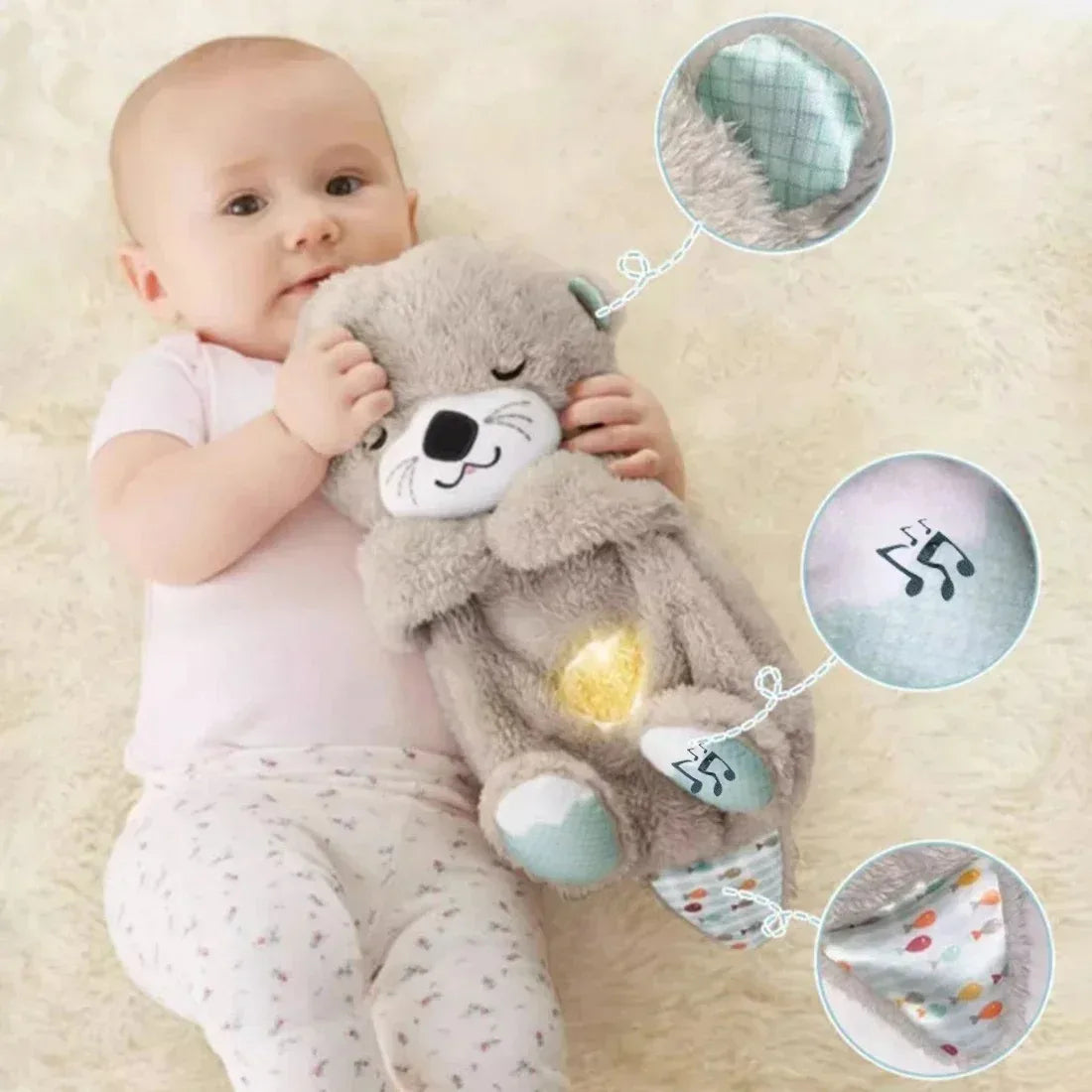 Soothing Music Sleeping and Light Doll Toy Gift