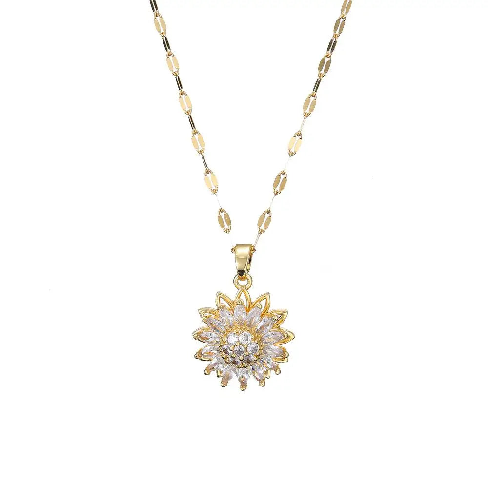 Sunflower Necklace Ring Bracelet Perfect Birthday Gift for Girls