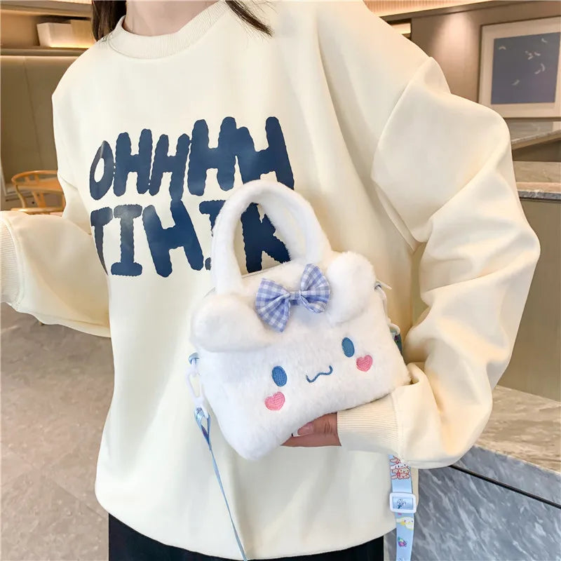 "Fuzzy Kitty Purse - Adorable Crossbody Bag for Girls"