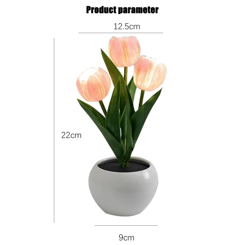 Tulip Table Lamp LED Birthday Gift Home Decoration